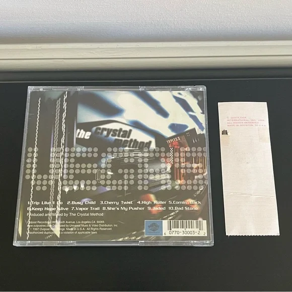 Crystal Method Vegas CD 1997 Ticket Stub Pearl St Northampton 1998 Rare - Picture 2 of 10